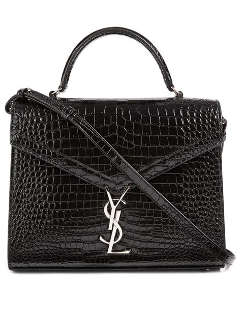 ysl croc handbag|ysl croc embossed bag.